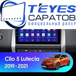 Штатная магнитола TEYES CC3 2K 360 6/128 9.5" для Renault Clio 2019-2023