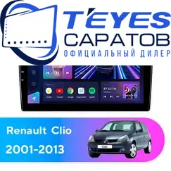 Штатная магнитола TEYES CC3 6/128 9" для Renault Clio 2001-2013
