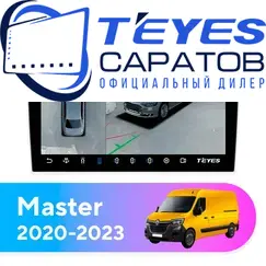 Штатная магнитола TEYES CC3 2K 360 6/128 10.36" для Renault Master 2020-2023