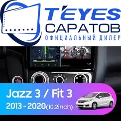 Штатная магнитола TEYES CC3 2K 4/32 10.36" для Honda Fit 2013-2020 - комплектация [F2 A]