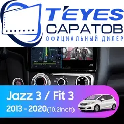 Штатная магнитола TEYES CC3 2K 360 6/128 10.36" для Honda Fit 2013-2020 - комплектация [F2 A]