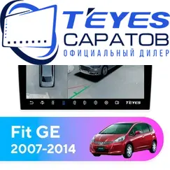 Штатная магнитола TEYES CC3 2K 360 6/128 10.36" для Honda Fit 2007-2014