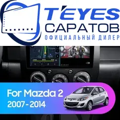 Штатная магнитола TEYES CC3 2K 4/64 9.5" для Mazda 2 2007-2014