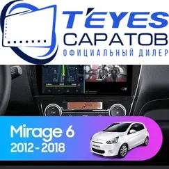 Штатная магнитола TEYES CC3 2K 4/32 9.5" для Mitsubishi Mirage 2012-2023
