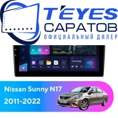 Штатная магнитола TEYES CC3L 4/32 9" для Nissan Sunny 2011-2022