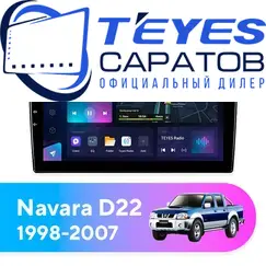 Штатная магнитола TEYES CC3L 4/32 10.2" для Nissan Navara 1998-2007