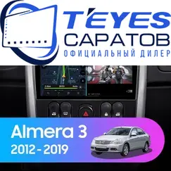 Штатная магнитола TEYES CC3 4/32 9" для Nissan Almera 2012-2018