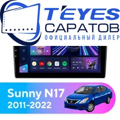 Штатная магнитола TEYES CC3 6/128 10.2" для Nissan Sunny 2011-2022