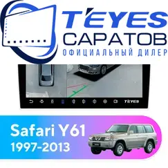 Штатная магнитола TEYES CC3 2K 360 6/128 9.5" для Nissan Safari 1997-2013