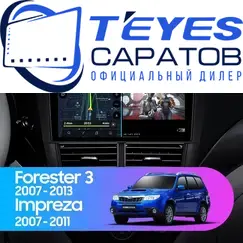 Штатная магнитола TEYES CC3 2K 360 6/128 9.5" для Subaru Impreza 2007-2011