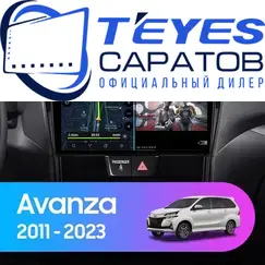 Штатная магнитола TEYES CC3 2K 4/32 9.5" для Toyota Avanza 2011-2015