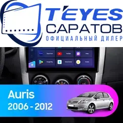 Штатная магнитола TEYES CC3 2K 360 6/128 10.36" для Toyota Auris 2006-2012 - комплектация [F1]
