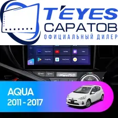 Штатная магнитола TEYES CC3 2K 360 6/128 9.5" для Toyota Aqua 2011-2014 - комплектация [F2]