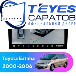 Штатная магнитола TEYES CC3 2K 360 6/128 10.36" для Toyota Estima 2000-2006