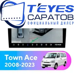 Штатная магнитола TEYES CC3 2K 360 6/128 9.5" для Toyota Town Ace 2008-2023