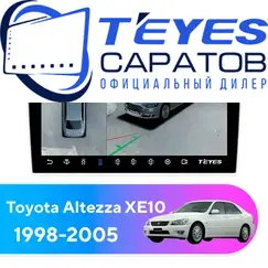 Штатная магнитола TEYES CC3 2K 360 6/128 9.5" для Toyota Altezza 1998-2005
