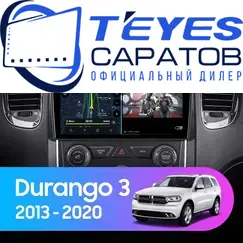 Штатная магнитола TEYES CC3 2K 360 6/128 9.5" для Dodge Durango 2013-2020