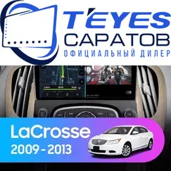 Штатная магнитола TEYES CC3 2K 360 6/128 9.5" для Buick LaCrosse 2009-2013