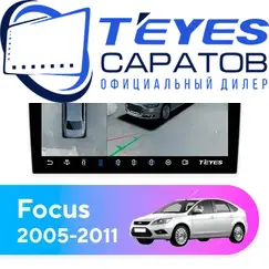 Штатная магнитола TEYES CC3 2K 360 6/128 9.5" для Ford Focus 2005-2011