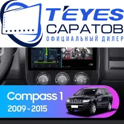 Штатная магнитола TEYES CC3 2K 360 6/128 10.36" для Jeep Compass 2010-2016