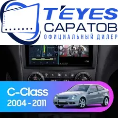 Штатная магнитола TEYES CC3L 4/64 9" для Mercedes-Benz C-класс 2004-2008 - комплектация [F2]
