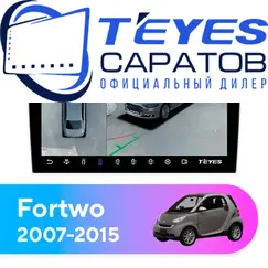 Штатная магнитола TEYES CC3 2K 360 6/128 9.5" для Smart Fortwo 2007-2015