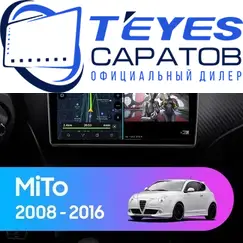 Штатная магнитола TEYES CC3 2K 360 6/128 9.5" для Alfa Romeo MiTo 2008-2016