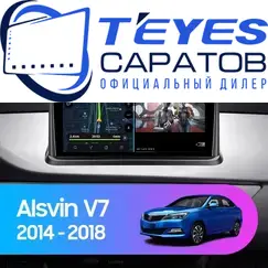 Штатная магнитола TEYES CC3 6/128 9" для Changan Alsvin V7 2014-2018