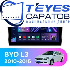 Штатная магнитола TEYES CC3 2K 4/64 9.5" для BYD L3 2010-2015
