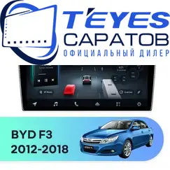 Штатная магнитола TEYES CC4 Pro 8/128 9.5" для BYD F3 2012-2018