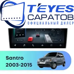 Штатная магнитола TEYES CC4 Pro 8/128 9.5" для Hyundai Santro 2003-2015