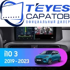 Штатная магнитола TEYES CC3 2K 4/64 9.5" для Hyundai i10 2019-2023