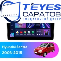 Штатная магнитола TEYES CC3 2K 6/128 9.5" для Hyundai Santro 2003-2015