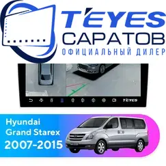 Штатная магнитола TEYES CC3 2K 360 6/128 9.5" для Hyundai Grand Starex 2007-2015 - комплектация [F1]