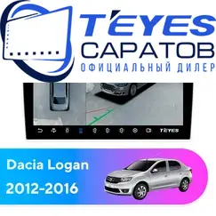 Штатная магнитола TEYES CC3 2K 360 6/128 9.5" для Dacia Logan 2012-2016