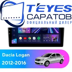 Штатная магнитола TEYES CC3 4/64 9" для Dacia Logan 2012-2016