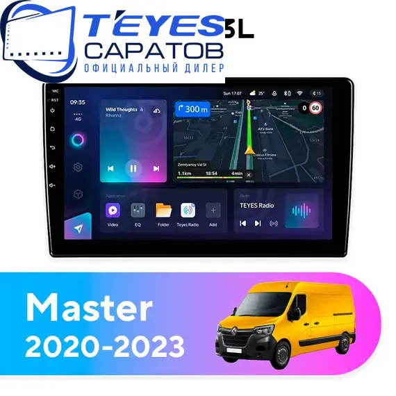 Штатная магнитола TEYES CC3L 4/64 10.2" для Renault Master 2020-2023