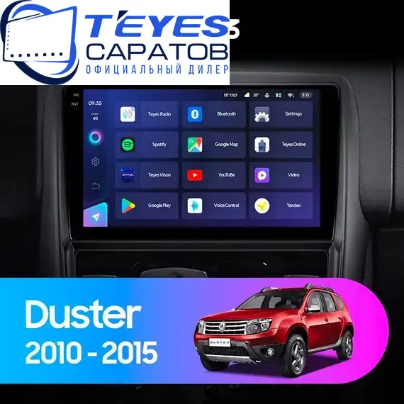 Штатная магнитола TEYES CC3 6/128 9" для Renault Duster 2010-2015