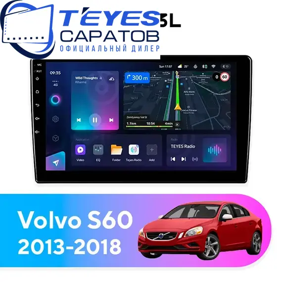 Штатная магнитола TEYES CC3L 4/32 9" для Volvo S60 2013-2018