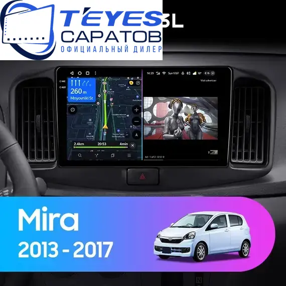 Штатная магнитола TEYES CC3L 4/64 9" для Daihatsu Mira 2006-2018