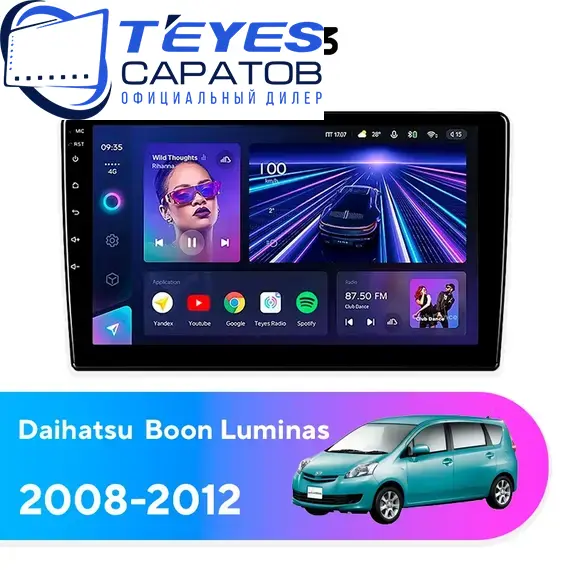 Штатная магнитола TEYES CC3 4/64 10.2" для Daihatsu Boon Luminas 2008-2012