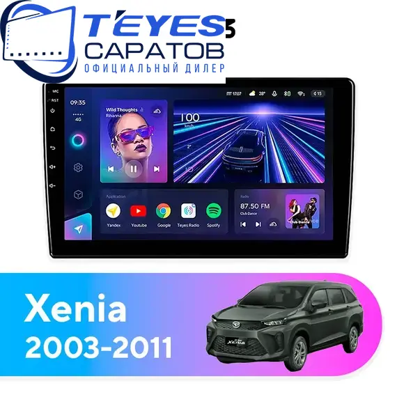Штатная магнитола TEYES CC3 4/32 9" для Daihatsu Xenia 2003-2011