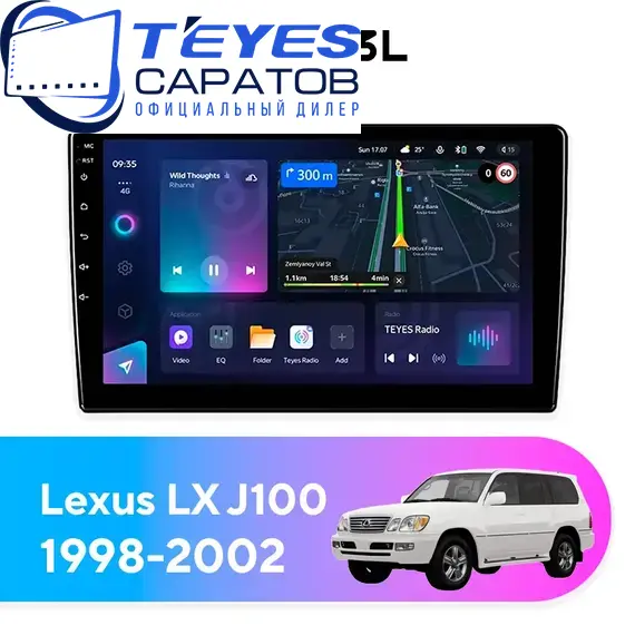 Штатная магнитола TEYES CC3L 4/32 9" для Lexus LX 1998-2002