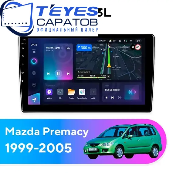 Штатная магнитола TEYES CC3L 4/64 9" для Mazda Premacy 1999-2005