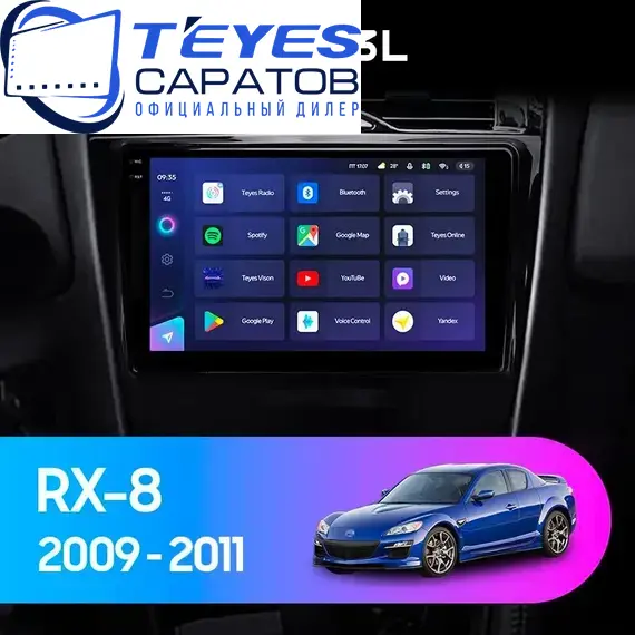 Штатная магнитола TEYES CC3L 4/64 9" для Mazda RX-8 2008-2012