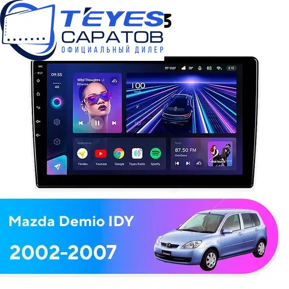 Штатная магнитола TEYES CC3 4/64 9" для Mazda Demio 2002-2007
