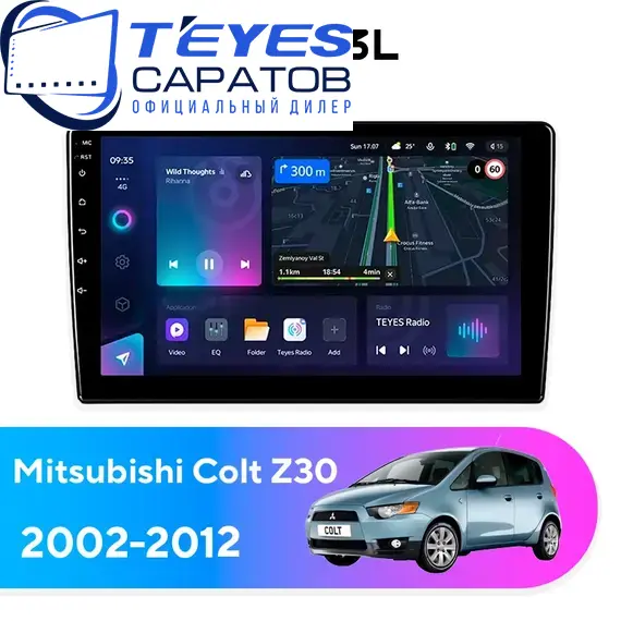 Штатная магнитола TEYES CC3L 4/64 9" для Mitsubishi Colt 2002-2012