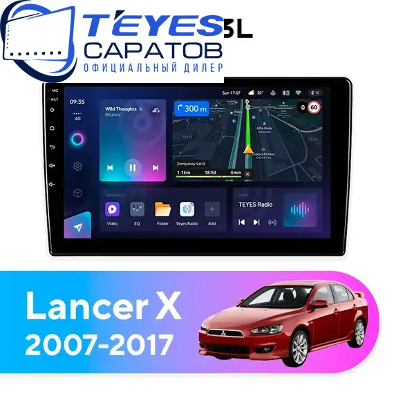 Штатная магнитола TEYES CC3L 4/64 9" для Mitsubishi Lancer 2007-2017