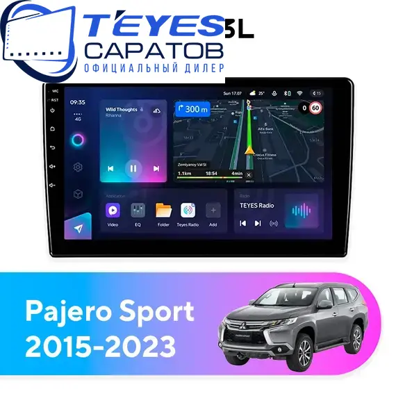 Штатная магнитола TEYES CC3L 4/32 10.2" для Mitsubishi Pajero Sport 2015-2023 - комплектация [F1]