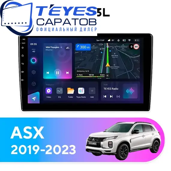 Штатная магнитола TEYES CC3L 4/32 10.2" для Mitsubishi ASX 2019-2023